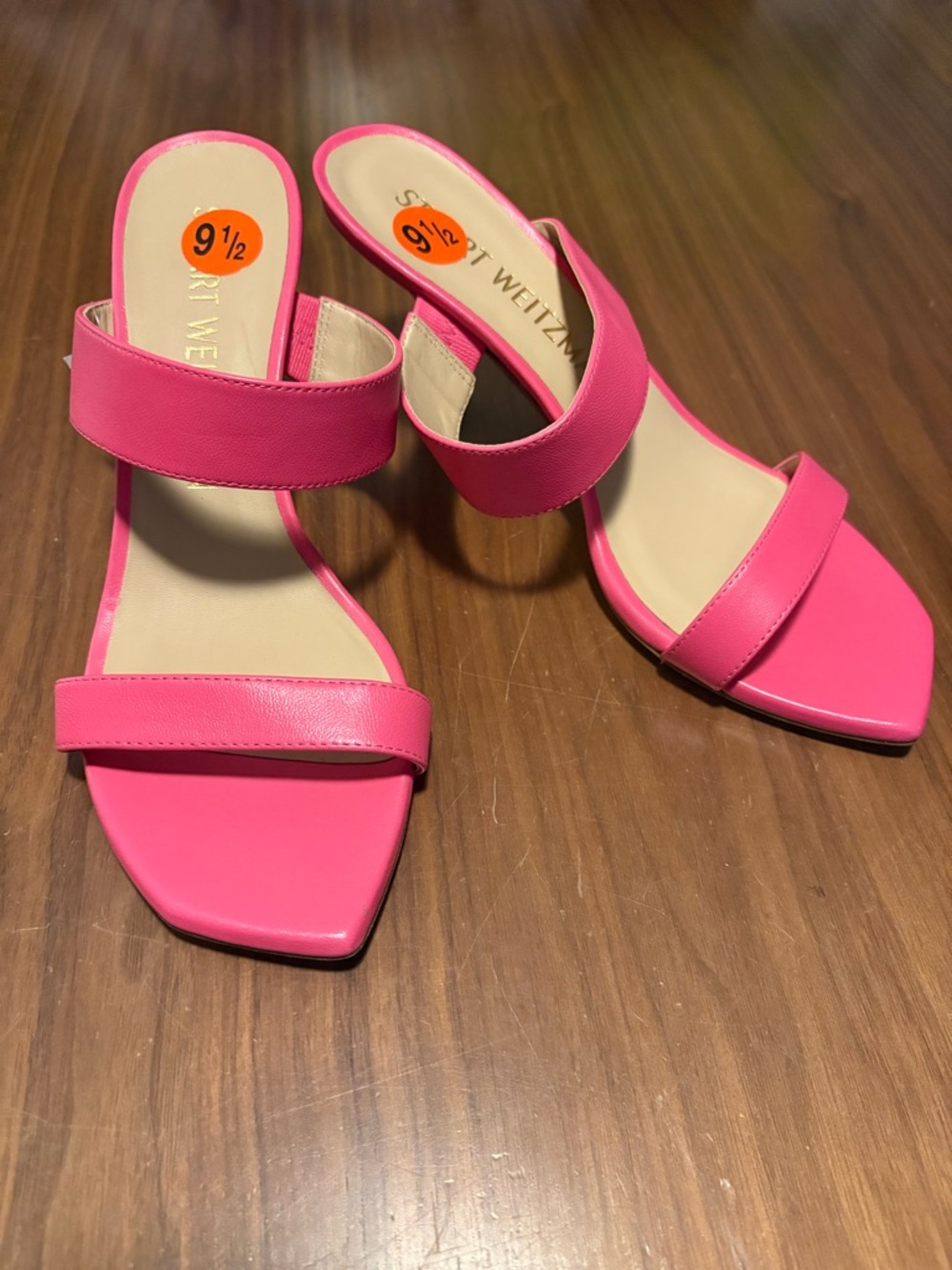 Stuart Weitzman pink  Slide Sandals Brand new with tags.